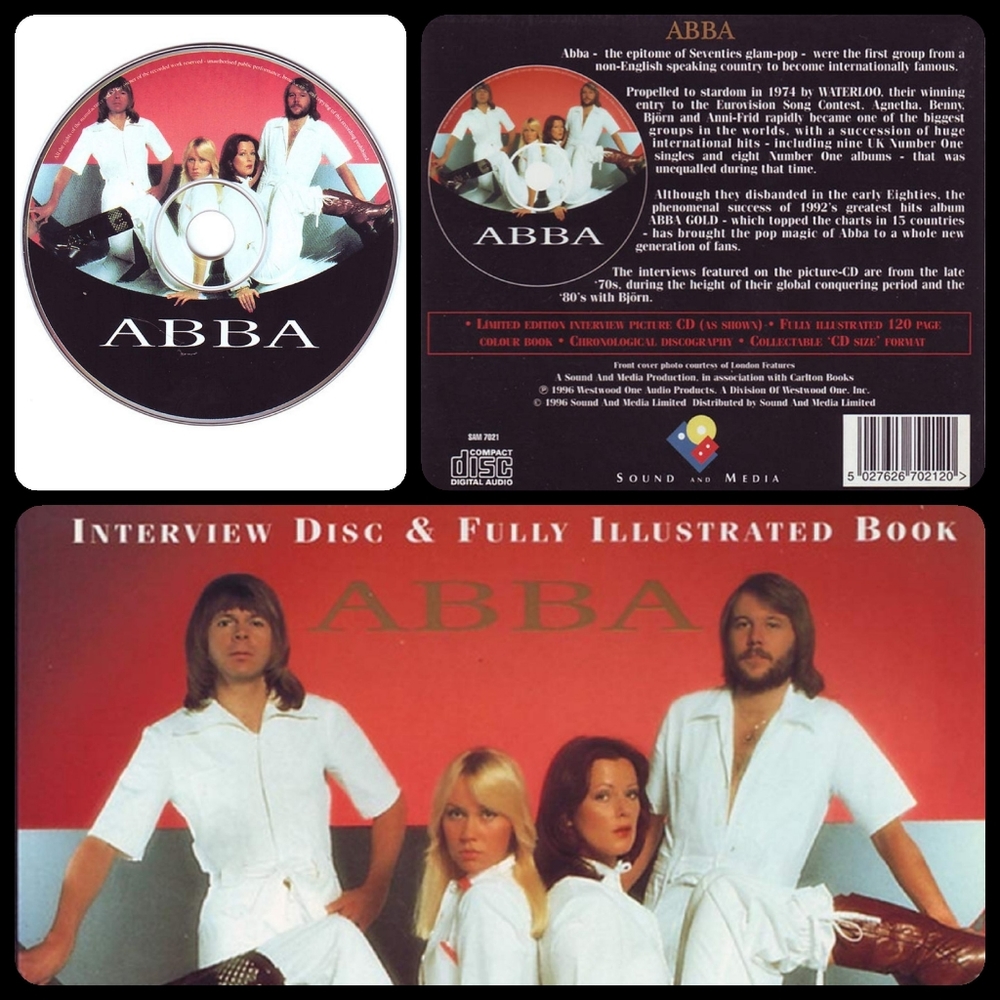 🌷3/$20🌷*HP* Vintage ABBA Interview CD and Book